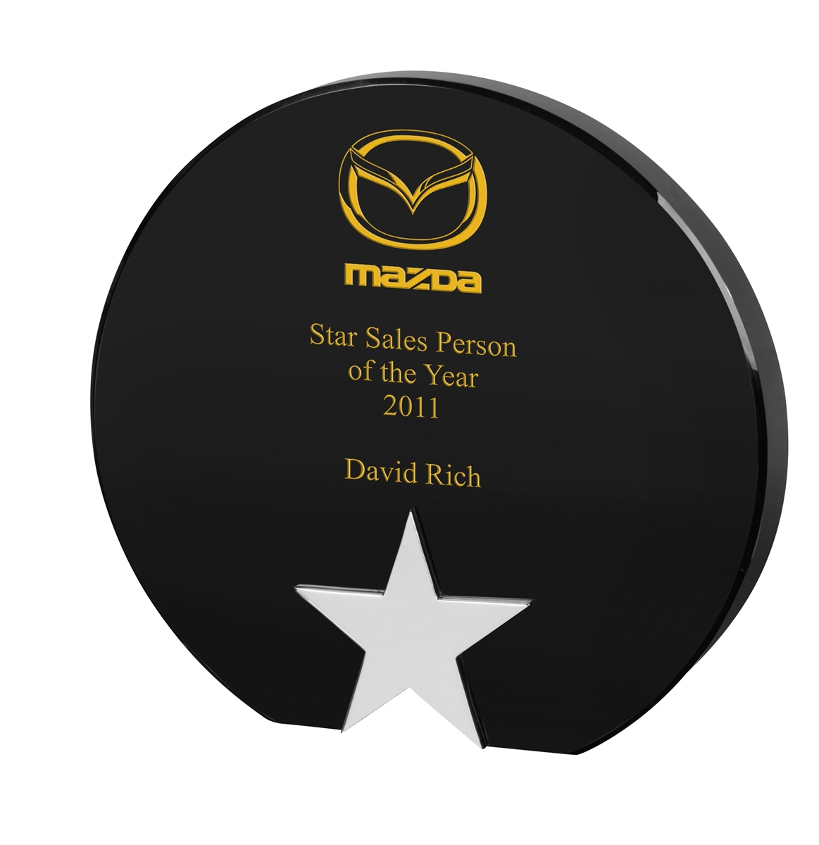 AC111 Engraved Optical Crystal Star Award